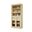 Solid Wood 32" Pantry Cabinet With Frosted Glass Doors And 2-Drawers In Yellow