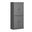 Solid Wood 32" Pantry Cabinet With Shaker Doors And Adjustable Shelves In Gray