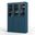 Solid Wood 48.5" Pantry Cabinet With Clear Glass And 2-Drawers In Black