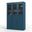 Solid Wood 48.5" Pantry Cabinet With Frosted Glass And 2-Drawers In Black