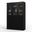Solid Wood 48.5" Pantry Cabinet With Frosted Glass And 2-Drawers In Java