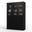 Solid Wood 48.5" Pantry Cabinet With Frosted Glass And Shaker Doors In Java