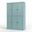 Solid Wood 48.5" Pantry Cabinet With Shaker Doors And 2-Drawers In Aqua