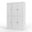 Solid Wood 48.5" Pantry Cabinet With Shaker Doors And 2-Drawers In White