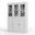 Solid Wood 48.5" Pantry China Cabinet With Clear Glass And Shaker Doors In White