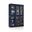 Solid Wood 48.5" Pantry China Cabinet With Clear Glass Doors And Adjustable Shelves In Navy Blue