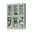 Solid Wood 48.5" Pantry China Cabinet With Clear Glass Doors And Adjustable Shelves In Sage