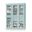 Solid Wood 48.5" Pantry China Cabinet With Frosted Glass Doors And 2-Drawers And In Aqua