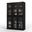 Solid Wood 48.5" Pantry China Cabinet With Frosted Glass Doors And 2-Drawers And In Black