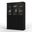 Solid Wood 48.5" Pantry China Cabinet With Frosted Glass Doors And 2-Drawers In Black