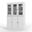 Solid Wood 48.5" Pantry China Cabinet With Frosted Glass Doors And 2-Drawers In White