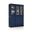 Solid Wood 48.5" Pantry China Cabinet With Raised Panel And Clear Glass Doors In Navy Blue