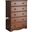Solid Wood 5-Drawer Chest In Mocha