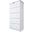 Solid Wood 5-Jumbo Drawer Chest With Lock In White