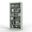 Solid Wood 6-Shelf Bookcase With Adjustable Shelves In Sage
