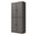 Solid Wood 6-Shelf Bookcase With Raised Panel Doors And Adjustable Shelves In Gray