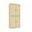 Solid Wood 6-Shelf Bookcase With Raised Panel Doors And Adjustable Shelves In Yellow