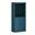 Solid Wood 6-Shelf Bookcase With Shaker Doors And Adjustable Shelves In Black