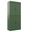Solid Wood 6-Shelf Bookcase With Shaker Doors And Adjustable Shelves In Green