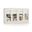 Solid Wood 64" Sideboard With Clear Glass Doors And 4-Drawers In White