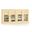 Solid Wood 64" Sideboard With Frosted Glass Doors And 4-Drawers In Yellow