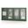 Solid Wood 64" Sideboard With Frosted Glass Doors And Adjustable Shelves In Green