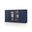 Solid Wood 65" Sideboard With Clear Glass And Shaker Doors In Navy Blue