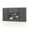 Solid Wood 65" Sideboard With Clear Glass Doors And 2-Drawers In Gray