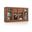 Solid Wood 65" Sideboard With Clear Glass Doors And 2-Drawers In Mocha