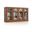 Solid Wood 65" Sideboard With Clear Glass Doors And Adjustable Shelves In Mocha