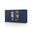 Solid Wood 65" Sideboard With Clear Glass Doors And Adjustable Shelves In Navy Blue