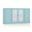 Solid Wood 65" Sideboard With Frosted Glass Doors And 2-Drawers In Aqua
