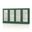 Solid Wood 65" Sideboard With Frosted Glass Doors And 2-Drawers In Green