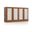 Solid Wood 65" Sideboard With Frosted Glass Doors And 2-Drawers In Mocha