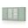 Solid Wood 65" Sideboard With Frosted Glass Doors And 2-Drawers In Sage