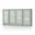 Solid Wood 65" Sideboard With Frosted Glass Doors And 2-Drawers In Sage
