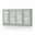 Solid Wood 65" Sideboard With Frosted Glass Doors And Adjustable Shelves In Sage