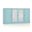 Solid Wood 65" Sideboard With Raised Panel And Frosted Glass Doors In Aqua