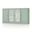 Solid Wood 65" Sideboard With Raised Panel And Frosted Glass Doors In Sage