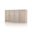 Solid Wood 65" Sideboard With Raised Panel Doors And 2-Drawers In Beige