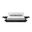 Solid Wood and Faux Leather Queen Bed Frame In Black and White