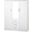 Solid Wood Cosmo Wardrobe With Mirrored Door In White