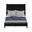 Solid Wood Full Bed Frame In Black