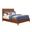 Solid Wood Full Bed Frame In Brown