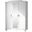 Solid Wood Kyle 3-Door Wardrobe With Mirrored Door In White