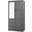 Solid Wood Metro Wardrobe With Mirrored Door In Gray