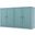 Solid Wood Tv Stand With Raised Panel Doors And Adjustable Shelves In Aqua