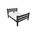 Solid Wood Twin Bed Frame In Black