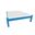 Solid Wood Twin Bed Frame In Caribbean Blue