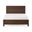 Solid Wood Twin Bed Frame In Espresso